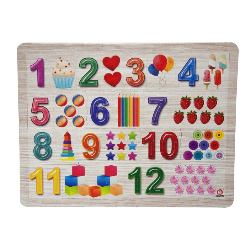 Rompecabezas del 1 al 12 - Educatodo material didáctico y juegos educativos - Educatodo