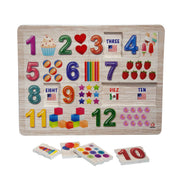 Rompecabezas del 1 al 12 - Educatodo material didáctico y juegos educativos - Educatodo