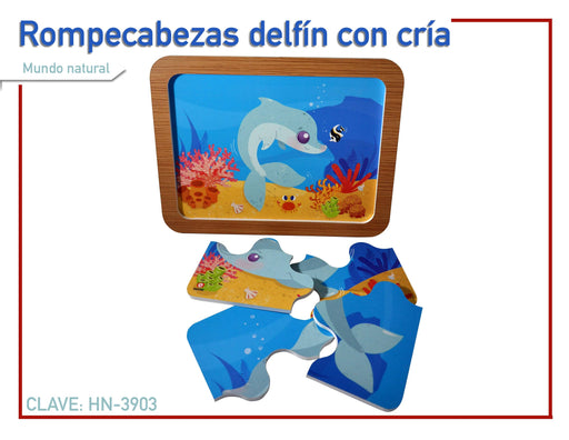 Rompecabezas Delfín con cría - Educatodo material didáctico y juegos educativos - Educatodo