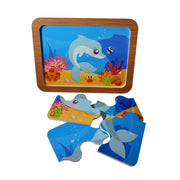 Rompecabezas Delfín con cría - Educatodo material didáctico y juegos educativos - Educatodo