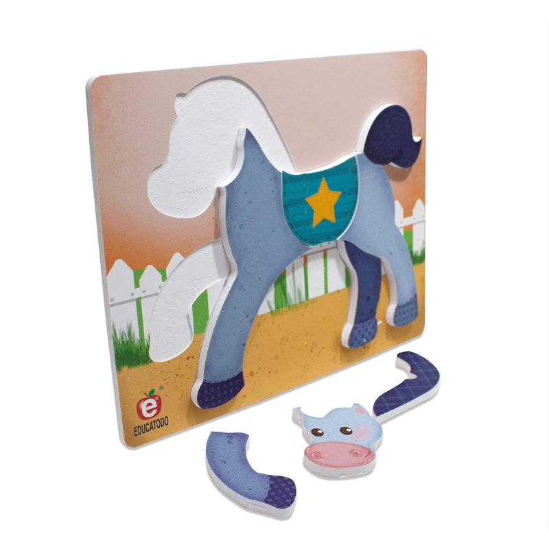 Rompecabezas El Caballo 21 x 16.5 cm - Educatodo material didáctico y juegos educativos - Educatodo