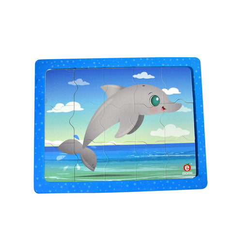 Rompecabezas El Delfín C/M Ch. 21.5 x 17 cm - Educatodo material didáctico y juegos educativos - Educatodo