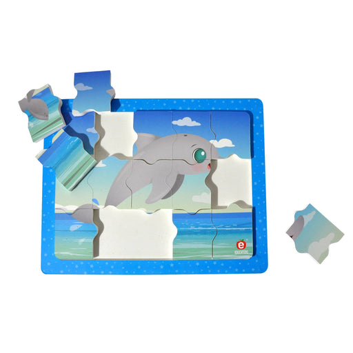 Rompecabezas El Delfín C/M Ch. 21.5 x 17 cm - Educatodo material didáctico y juegos educativos - Educatodo