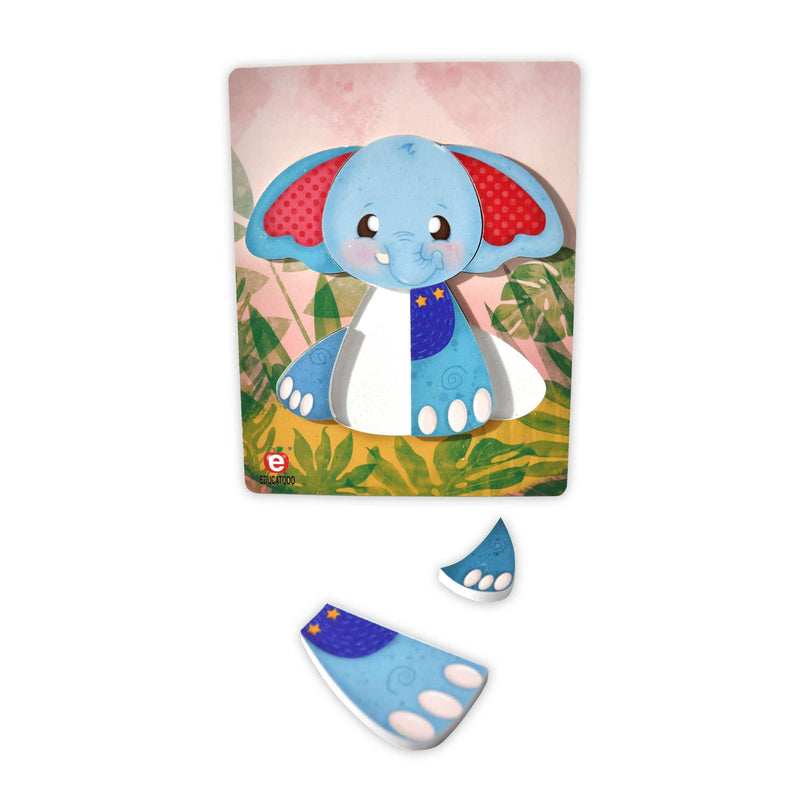 Rompecabezas El Elefante 21.5 x 17 cm - Educatodo material didáctico y juegos educativos - Educatodo