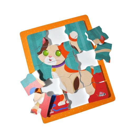Rompecabezas El Gato C/M Ch. 21.5 x 17 cm - Educatodo material didáctico y juegos educativos - Educatodo