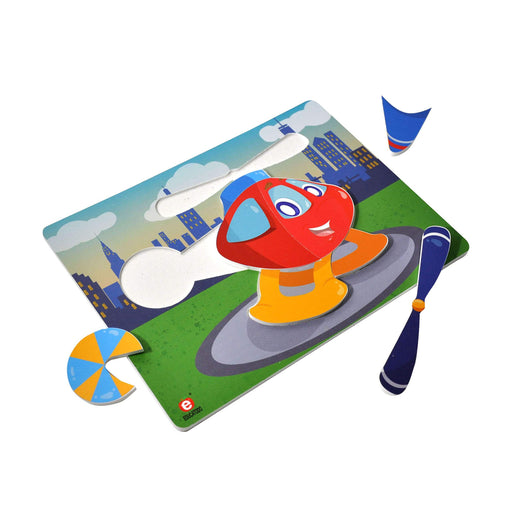 Rompecabezas El Helicóptero 28 x 21 cm - Educatodo material didáctico y juegos educativos - Educatodo