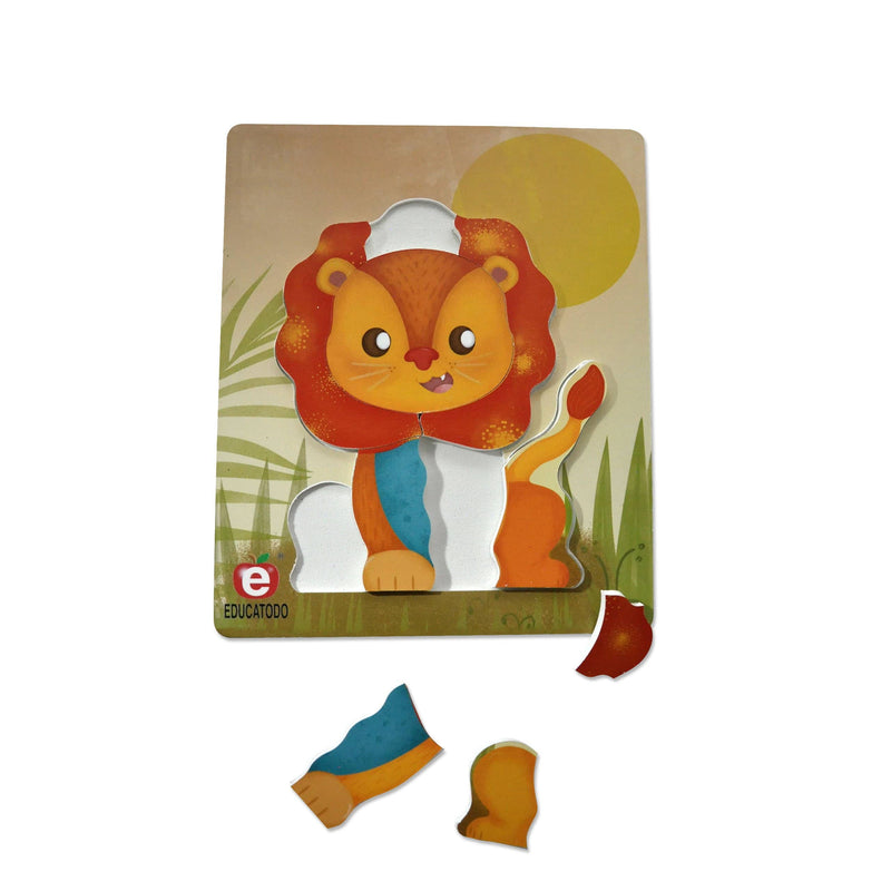 Rompecabezas El León S/M 21.5 x 17 cm - Educatodo material didáctico y juegos educativos - Educatodo