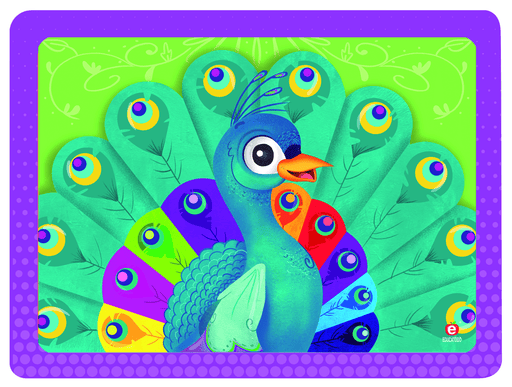Rompecabezas El Pavo Real C/M Gde. 28 x 21 cm - Educatodo material didáctico y juegos educativos - Educatodo
