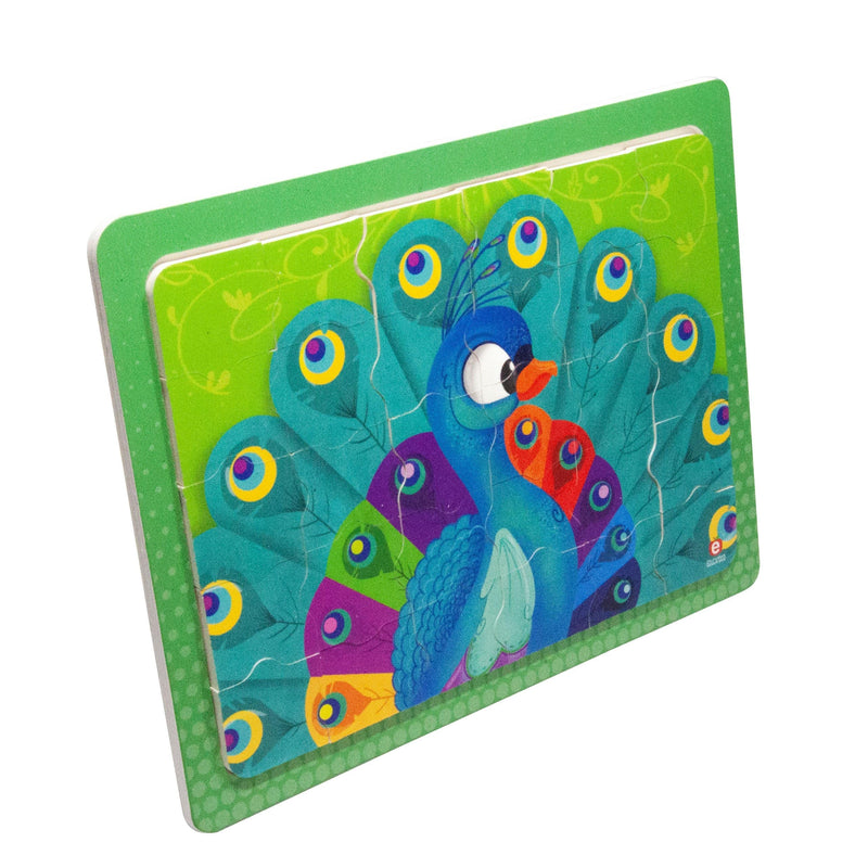 Rompecabezas El Pavo Real C/M Gde. 28 x 21 cm - Educatodo material didáctico y juegos educativos - Educatodo