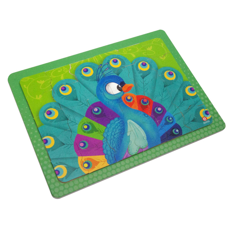 Rompecabezas El Pavo Real C/M Gde. 28 x 21 cm - Educatodo material didáctico y juegos educativos - Educatodo
