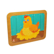 Rompecabezas Gallina con cría - Educatodo material didáctico y juegos educativos - Educatodo