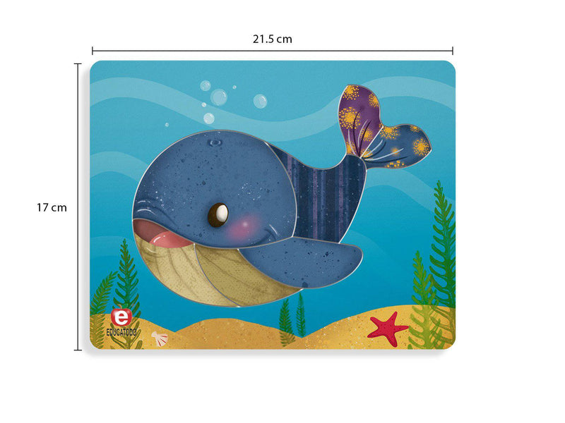 Rompecabezas La Ballena 21.5 x 17 cm - Educatodo material didáctico y juegos educativos - Educatodo