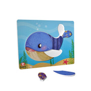 Rompecabezas La Ballena 21.5 x 17 cm - Educatodo material didáctico y juegos educativos - Educatodo
