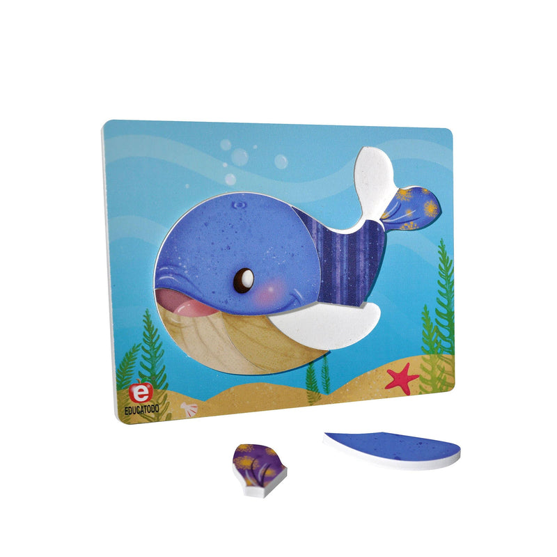 Rompecabezas La Ballena 21.5 x 17 cm - Educatodo material didáctico y juegos educativos - Educatodo