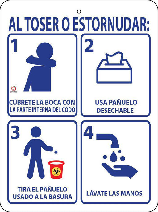 Señal al Toser o Estornudar - Educatodo material didáctico y juegos educativos - Educatodo