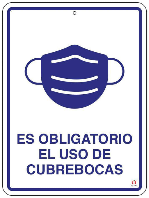 Señal es Obligatorio el Uso de Cubrebocas - Educatodo material didáctico y juegos educativos - Educatodo
