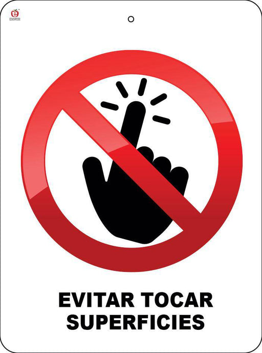 Señal Evitar Tocar Superficies - Educatodo material didáctico y juegos educativos - Educatodo