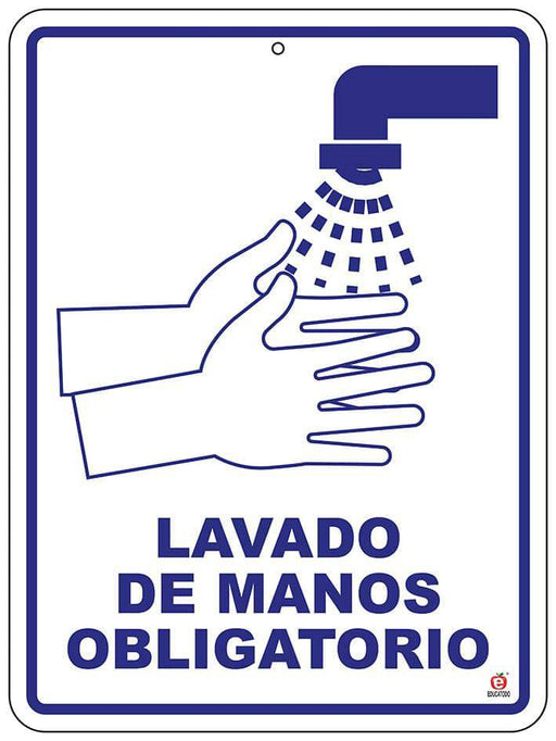 Señal Lavado de Manos Obligatorio - Educatodo material didáctico y juegos educativos - Educatodo