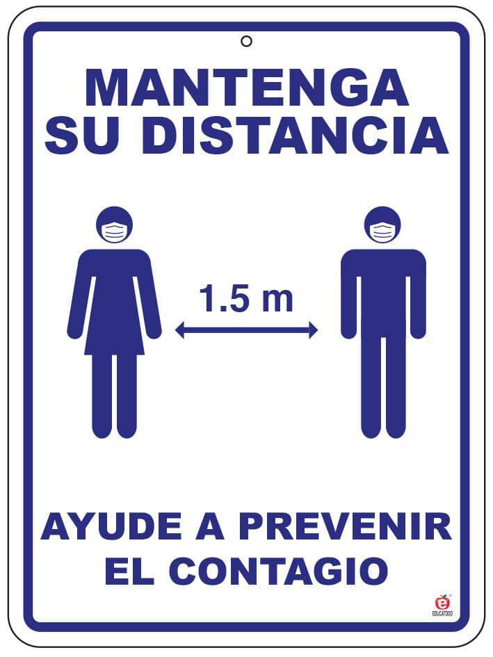Señal Mantenga su Distancia - Educatodo material didáctico y juegos educativos - Educatodo