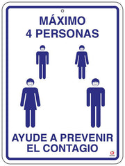 Señal Máximo 4 Personas - Educatodo material didáctico y juegos educativos - Educatodo