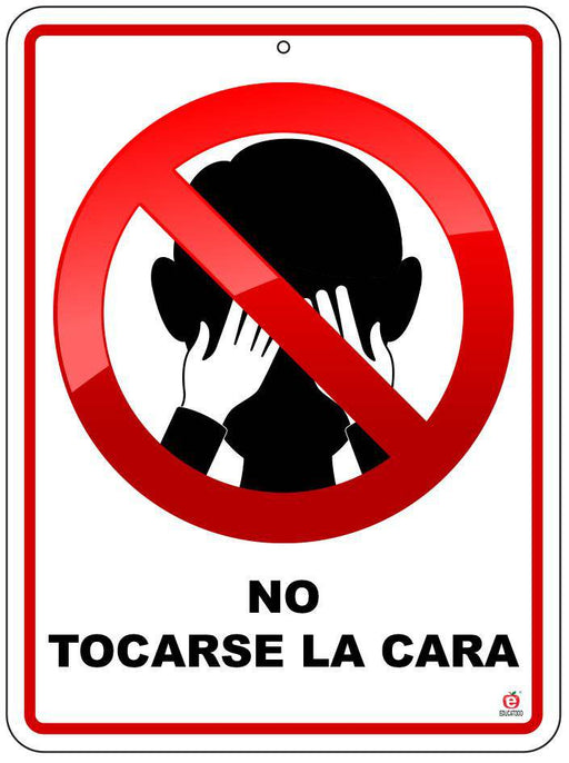 Señal No Tocarse la Cara - Educatodo material didáctico y juegos educativos - Educatodo