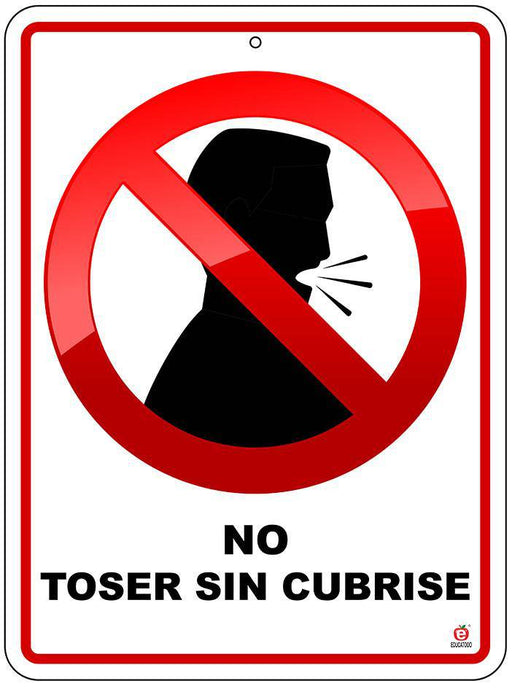 Señal No Toser Sin Cubrirse - Educatodo material didáctico y juegos educativos - Educatodo