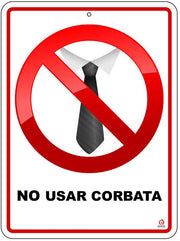 Señal No Usar Corbata - Educatodo material didáctico y juegos educativos - Educatodo