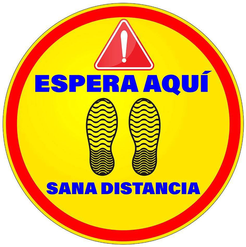 Señal para Piso Espera Aquí - Educatodo material didáctico y juegos educativos - Educatodo