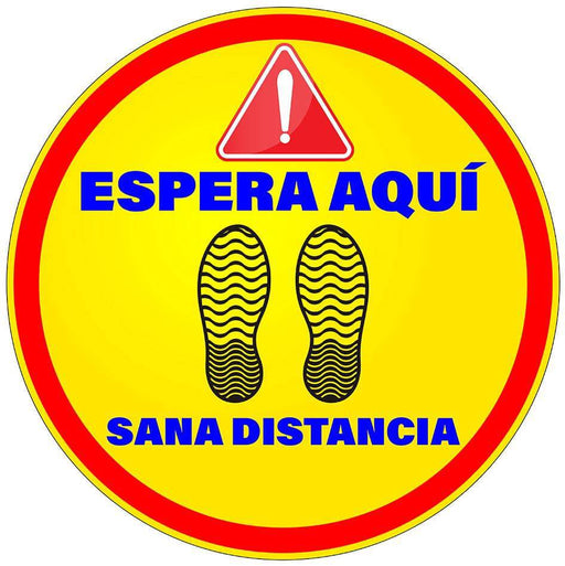 Señal para Piso Espera Aquí - Educatodo material didáctico y juegos educativos - Educatodo