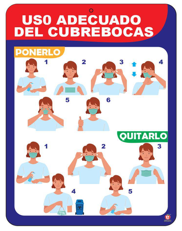 Señal Uso Adecuado De Cubrebocas - Educatodo material didáctico y juegos educativos - Educatodo