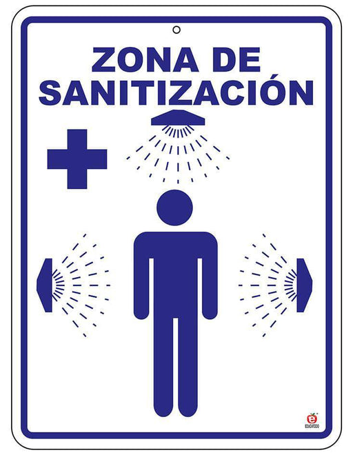 Señal Zona de Sanitización - Educatodo material didáctico y juegos educativos - Educatodo