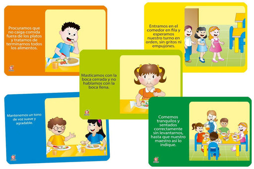 Paquete De Señales Seguridad En El Comedor - Educatodo material didáctico y juegos educativos - Educatodo