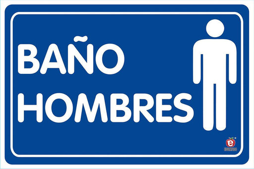 Señal Baño De Hombres - Educatodo material didáctico y juegos educativos - Educatodo