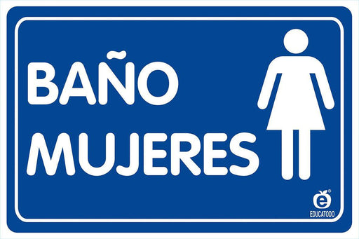 Señal Baño De Mujeres - Educatodo material didáctico y juegos educativos - Educatodo