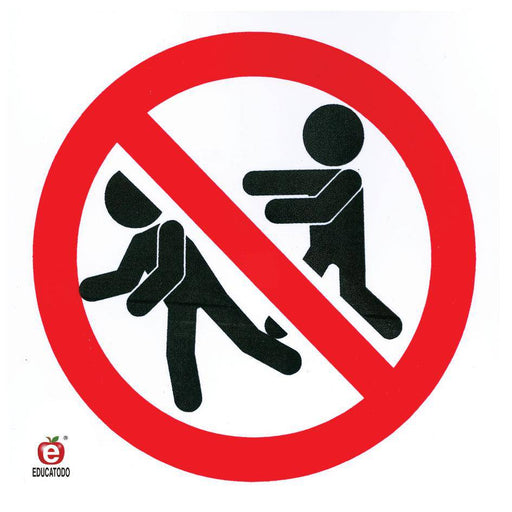 Señal Individual No Empujar - Educatodo material didáctico y juegos educativos - Educatodo