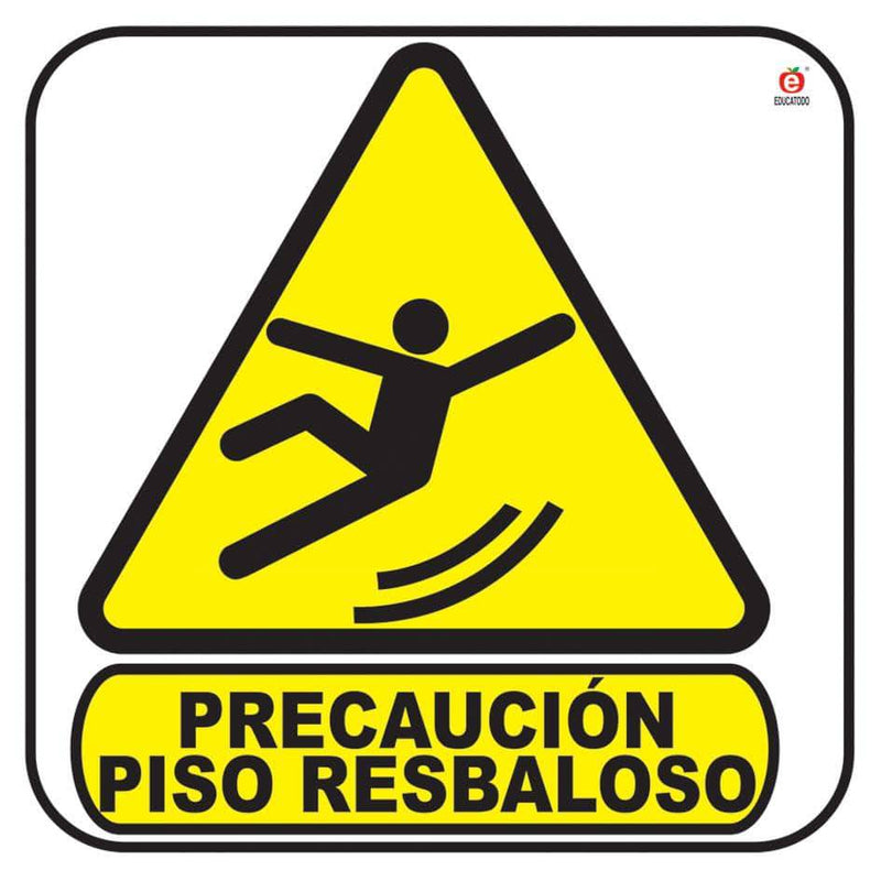 Señal Individual Piso Resbaloso - Educatodo material didáctico y juegos educativos - Educatodo