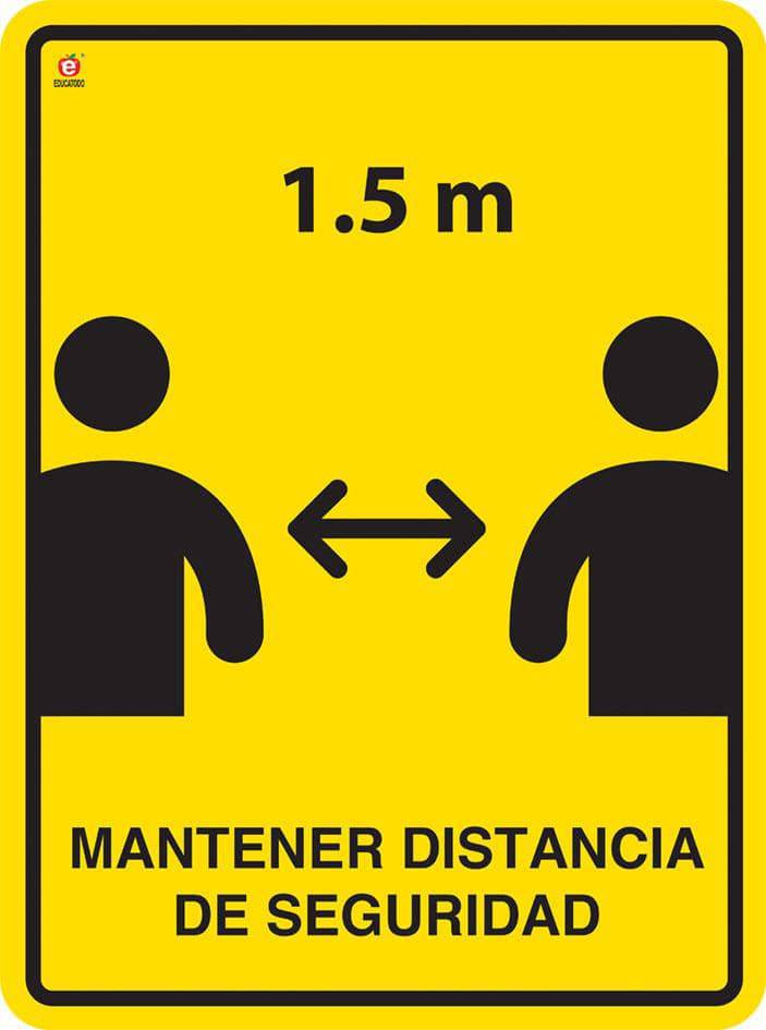 Señal Mantener Distancia de Seguridad - Educatodo material didáctico y juegos educativos - Educatodo