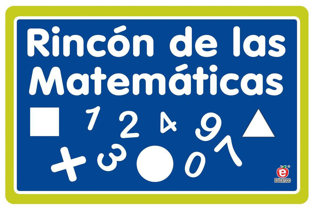Señal Rincón de Matemáticas - Educatodo material didáctico y juegos educativos - Educatodo