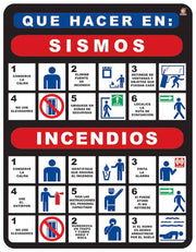 Señalamiento Sismo / Incendio - Educatodo material didáctico y juegos educativos - Educatodo