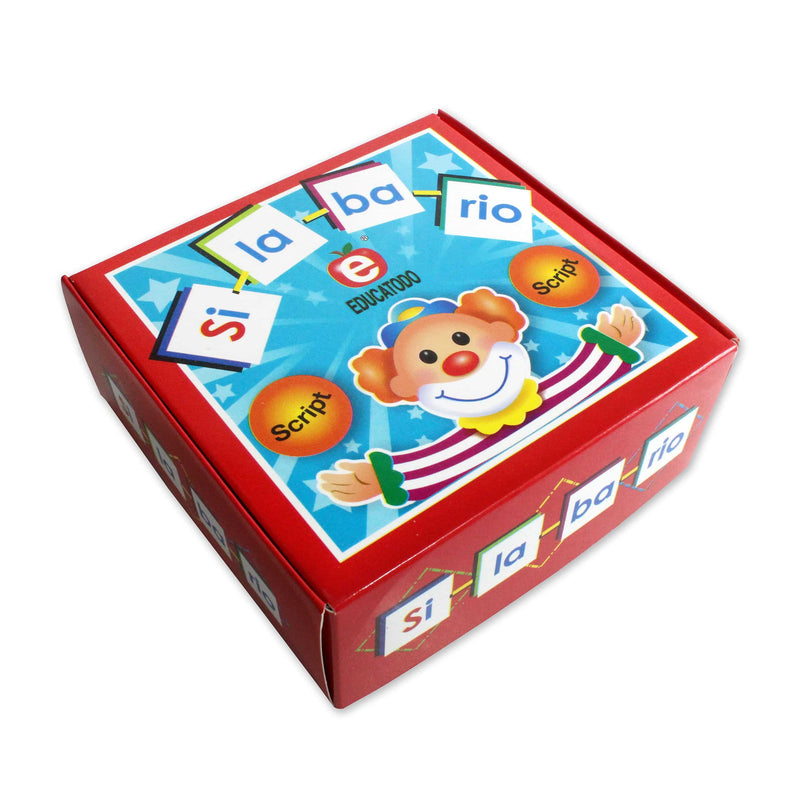 Silabario Script 222 tarjetas - Educatodo material didáctico y juegos educativos - Educatodo
