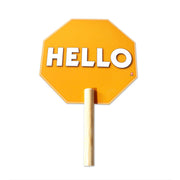 Sign Hello With Handle 30 x 19.5 cm - Educatodo material didáctico y juegos educativos - Educatodo