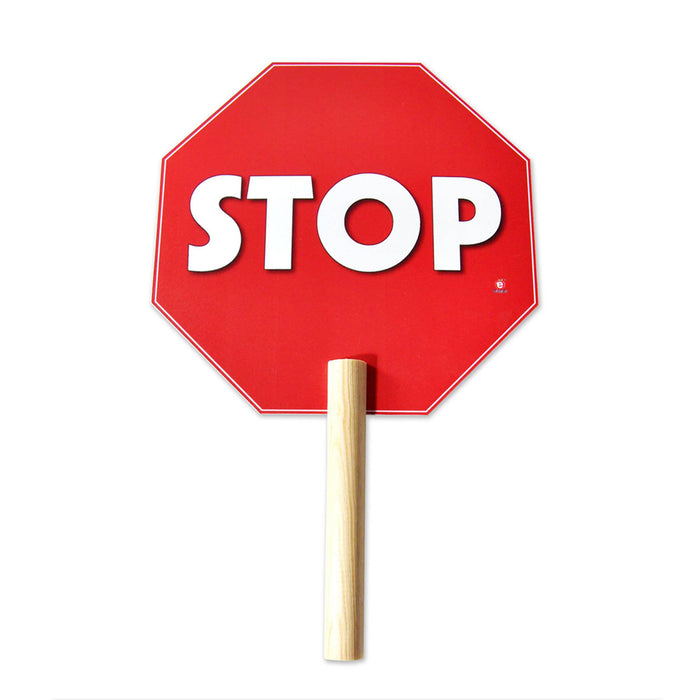 Sign Stop/Go With Handle 30 x 19.5 cm - Educatodo material didáctico y juegos educativos - Educatodo