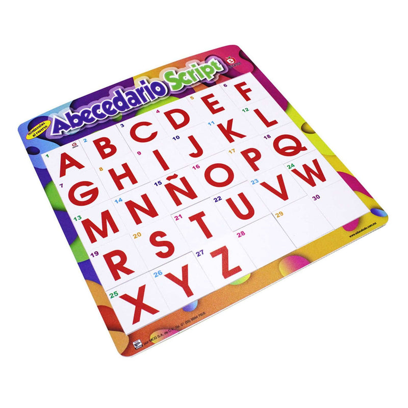Tablero Abecedario Script - Educatodo material didáctico y juegos educativos - Educatodo