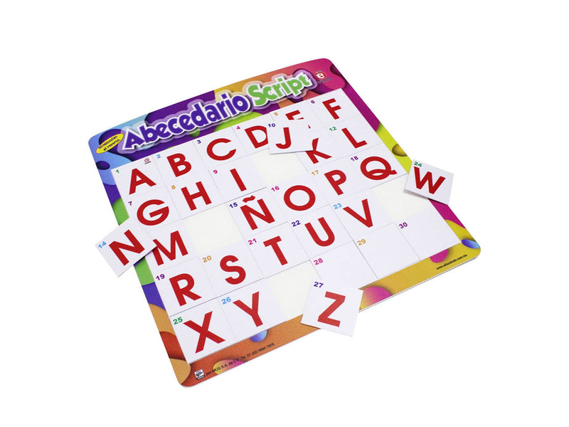 Tablero Abecedario Script - Educatodo material didáctico y juegos educativos - Educatodo