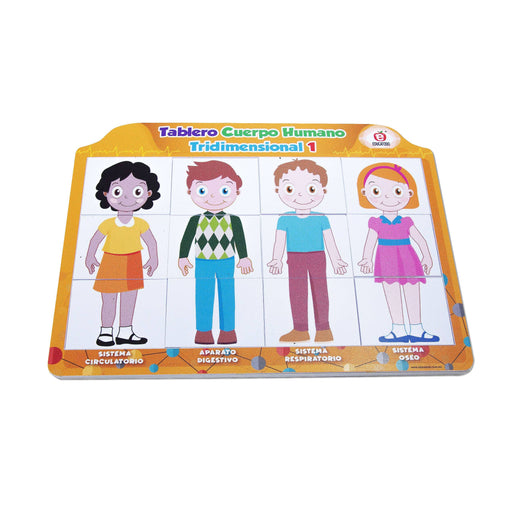 Tablero Cuerpo Humano Tridimensional - Educatodo material didáctico y juegos educativos - Educatodo