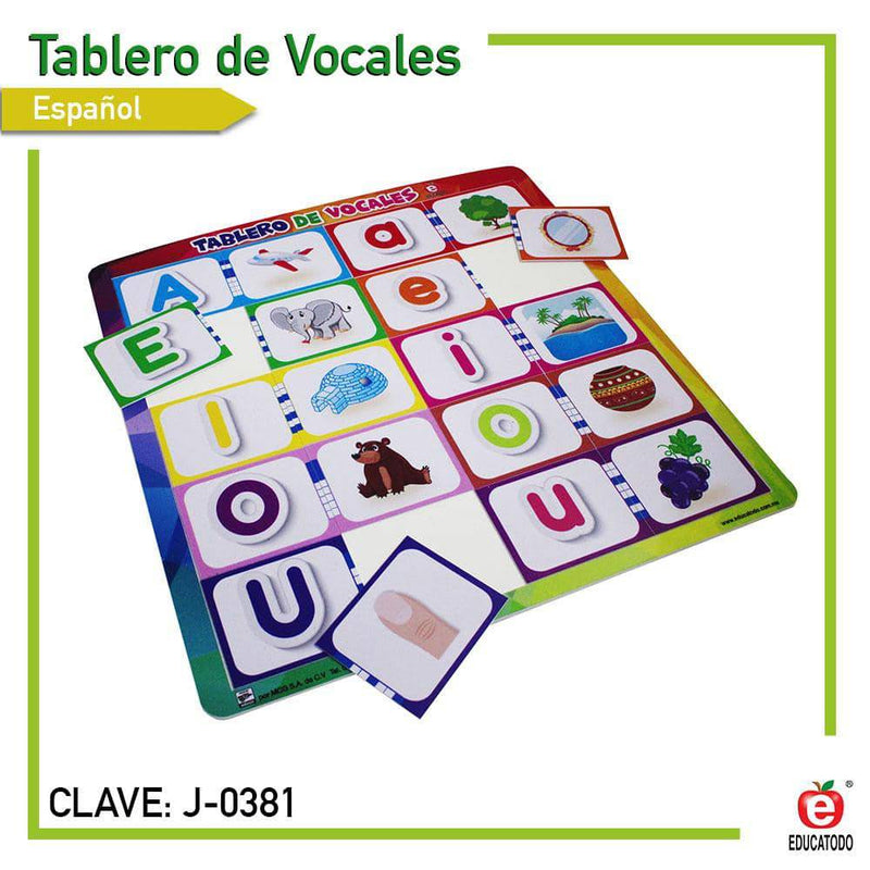 Tablero de Vocales - Educatodo material didáctico y juegos educativos - Educatodo