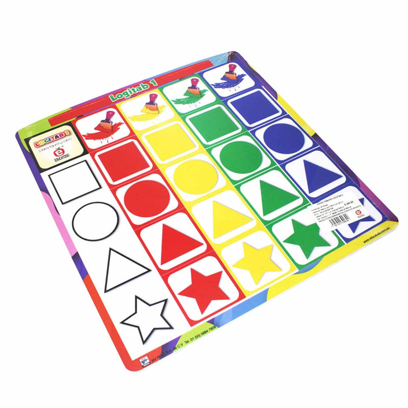 Tablero Logitab 1 Color - Figura Geométrica - Educatodo material didáctico y juegos educativos - Educatodo