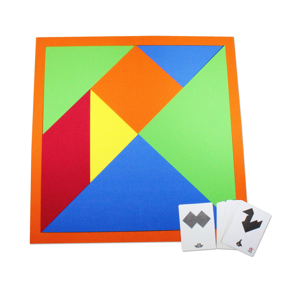 Expo Tangram 39 x 39 cm y Tarjetas Arma y Checa — Educatodo