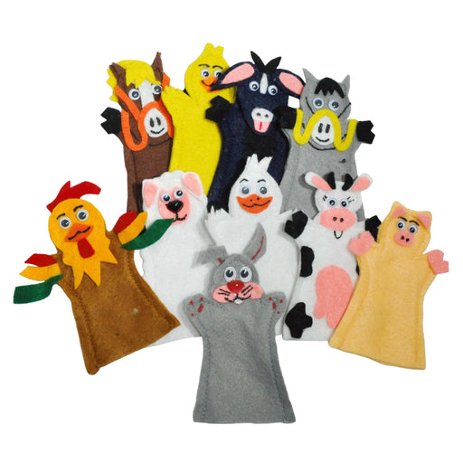 Juego de 10 Títeres Digitales Animales de la Granja - Educatodo material didáctico y juegos educativos - Educatodo