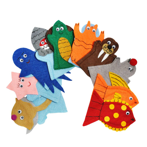 Juego de 10 Títeres Digitales Animales del Mar - Educatodo material didáctico y juegos educativos - Educatodo